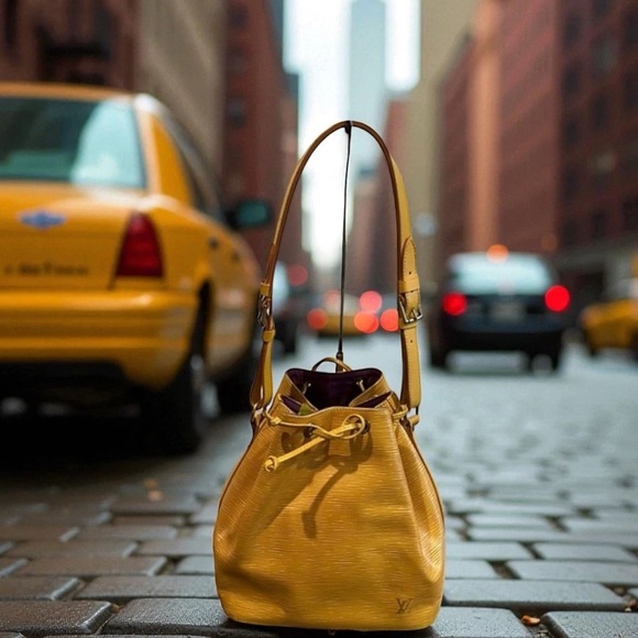 Louis Vuitton Handbags - Louis Vuitton LV Shoulder Bag Petite Noe Yellow Epi